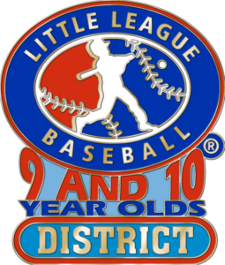 1 1/4" 9-10 District Baseball Pin-2787