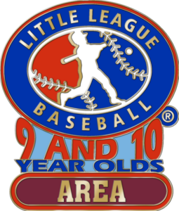 1 1/4" 9-10 Area Baseball Pin-2788