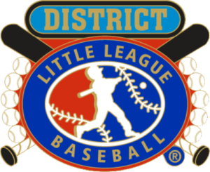 1 1/4" Little League District Baseball Pin-2819