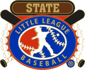 1 1/4" Little League State Baseball Pin-2822