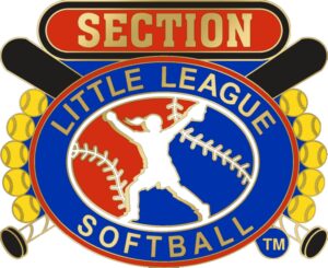 1 1/4" Little League Section Softball Pin-3090