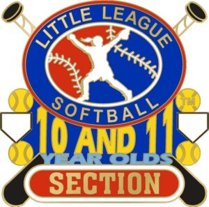 1 1/4" 10-11 Section Softball Pin-3068