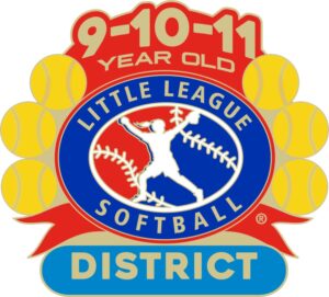 L-601 9-10-11 SOFTBALL DISTRICT PIN