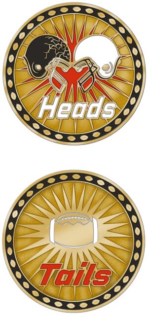 SWP-704 1.5"  FOOTBALL COIN