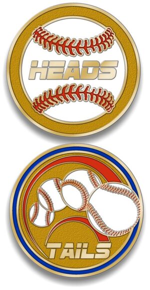 BB-709 1.5"  BASEBALL UMPIRE COIN