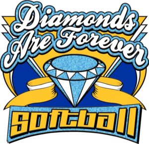 FS-222 1.75"  DIAMONDS ARE FOREVER TRADING PIN