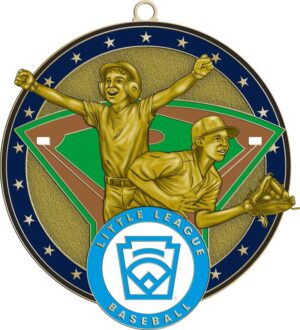 L-303-G LITTLE LEAGUE BASEBALL MEDAL